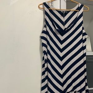 Cynthia Rowley chevron tunic style tank
